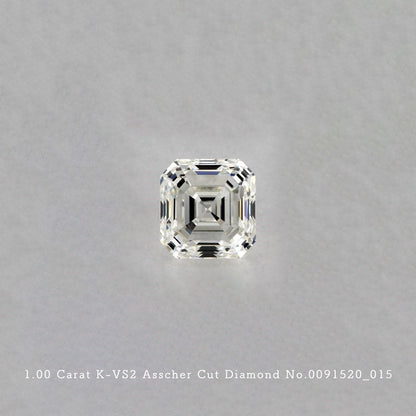 1.00 Carat K-VS2 Asscher Cut Diamond [0091520_015]