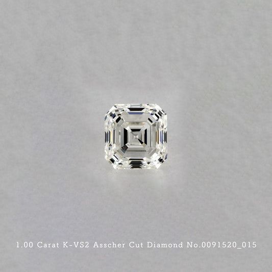 1.00 Carat K-VS2 Asscher Cut Diamond [0091520_015]