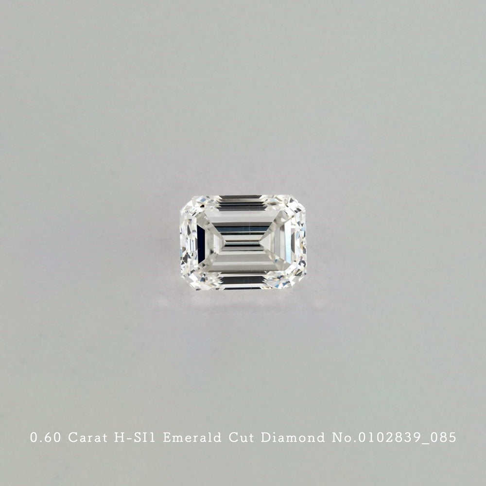 0.60 Carat H-SI1 Emerald Cut Diamond [0102839_085]