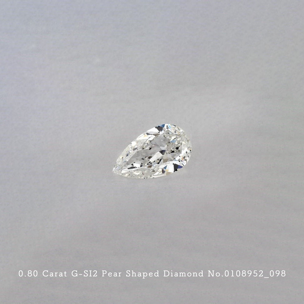 0.80 Carat G-SI2 Pear Shaped Diamond [0108952_098]
