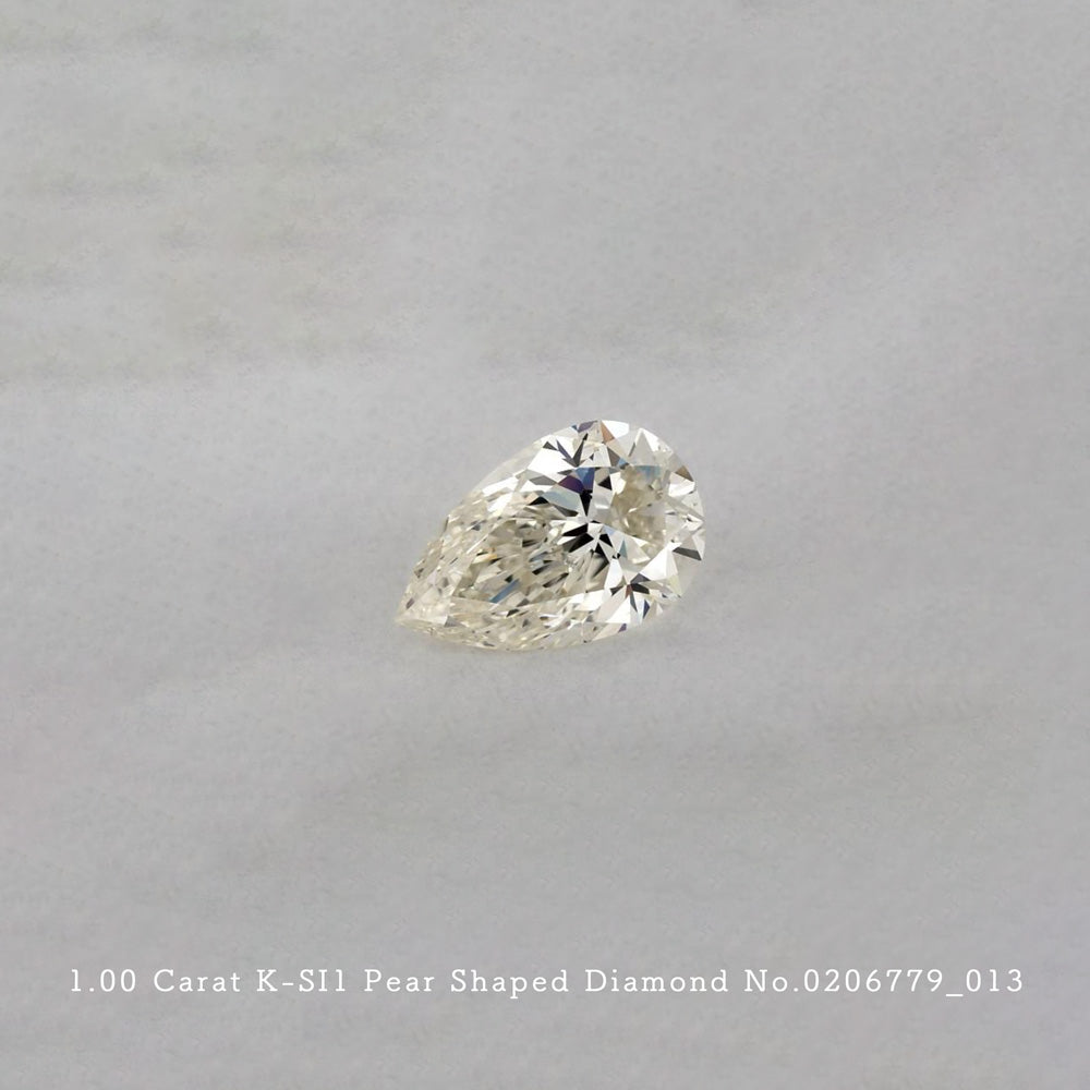1.00 Carat K-SI1 Pear Shaped Diamond [0206779_013]