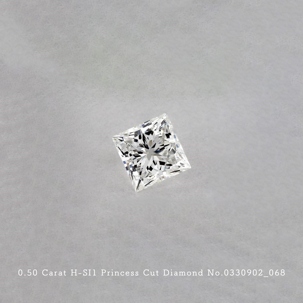 0.50 Carat H-SI1 Princess Cut Diamond [0330902_068]