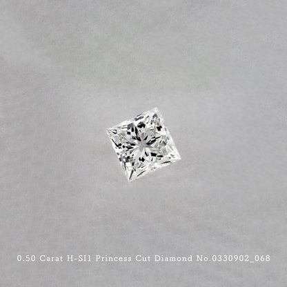 0.50 Carat H-SI1 Princess Cut Diamond [0330902_068]