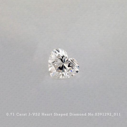 0.71 Carat J-VS2 Heart Shaped Diamond [0391292_011]