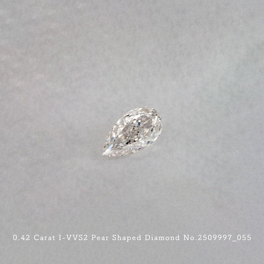 0.42 Carat I-VVS2 Pear Shaped Diamond [2509997_055]