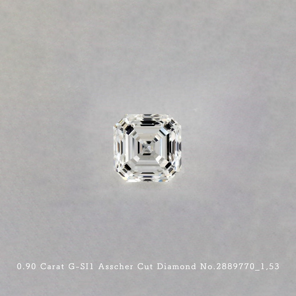 0.90 Carat G-SI1 Asscher Cut Diamond [2889770_015]