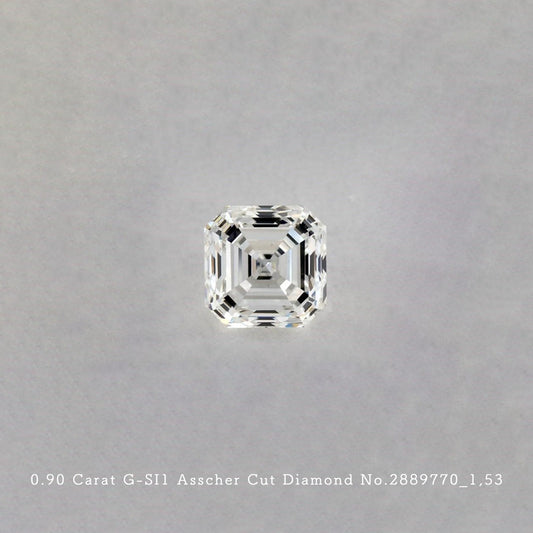0.90 Carat G-SI1 Asscher Cut Diamond [2889770_015]