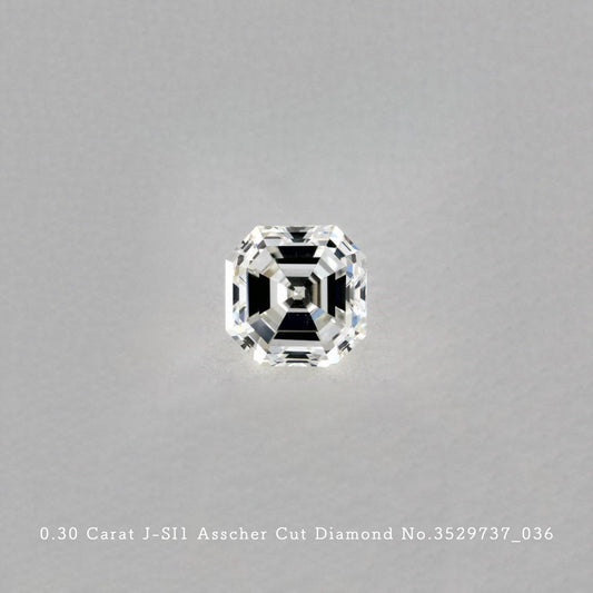 0.30 Carat J-SI1 Asscher Cut Diamond [3529737_036]