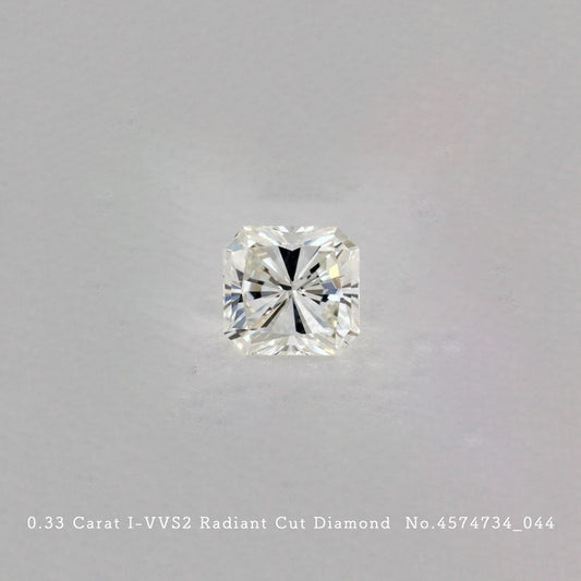 0.33 Carat I-VVS2 Radiant Cut Diamond [4574734_044]