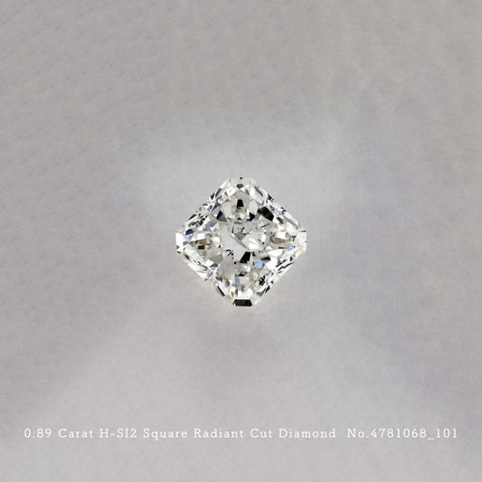 0.89 Carat H-SI2 Square Radiant Cut Diamond [4781068_010]