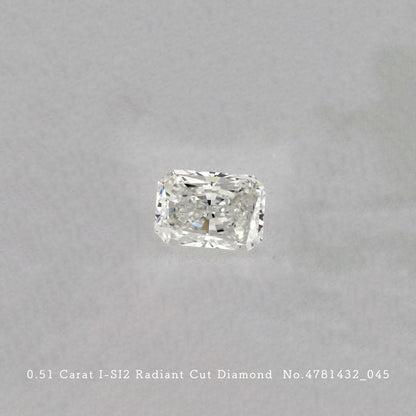 0.51 Carat I-SI2 Radiant Cut Diamond [4781432_045]