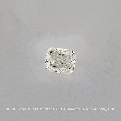 0.90 Carat K-SI1 Radiant Cut Diamond [5236685_010]