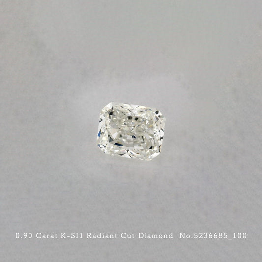 0.90 Carat K-SI1 Radiant Cut Diamond [5236685_010]