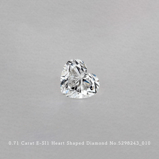0.71 Carat E-SI1 Heart Shaped Diamond [5298243_010]