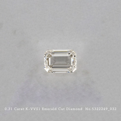 0.31 Carat K-VVS1 Emerald Cut Diamond [5322249_032]