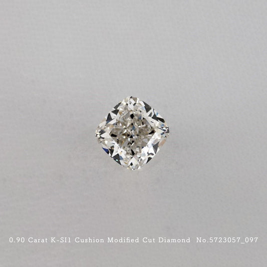 0.90 Carat K-SI1 Cushion Modified Cut Diamond [5723057_097]