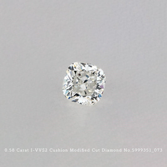 0.58 Carat I-VVS2 Cushion Modified Cut Diamond [5999351_073]