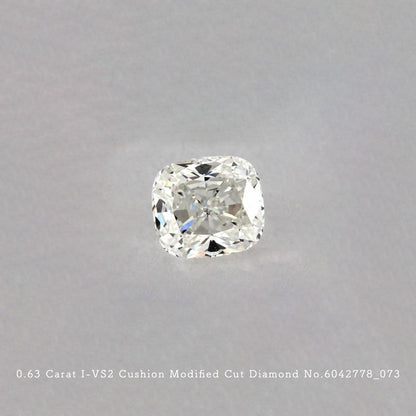 0.63 Carat I-VS2 Cushion Modified Cut Diamond [6042778_073]