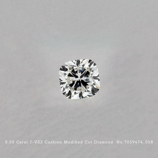 0.50 Carat J-VS2 Cushion Modified Cut Diamond [7059474_058]
