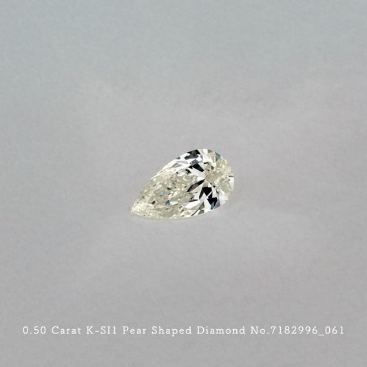 0.50 Carat K-SI1 Pear Shaped Diamond [7182996_061]