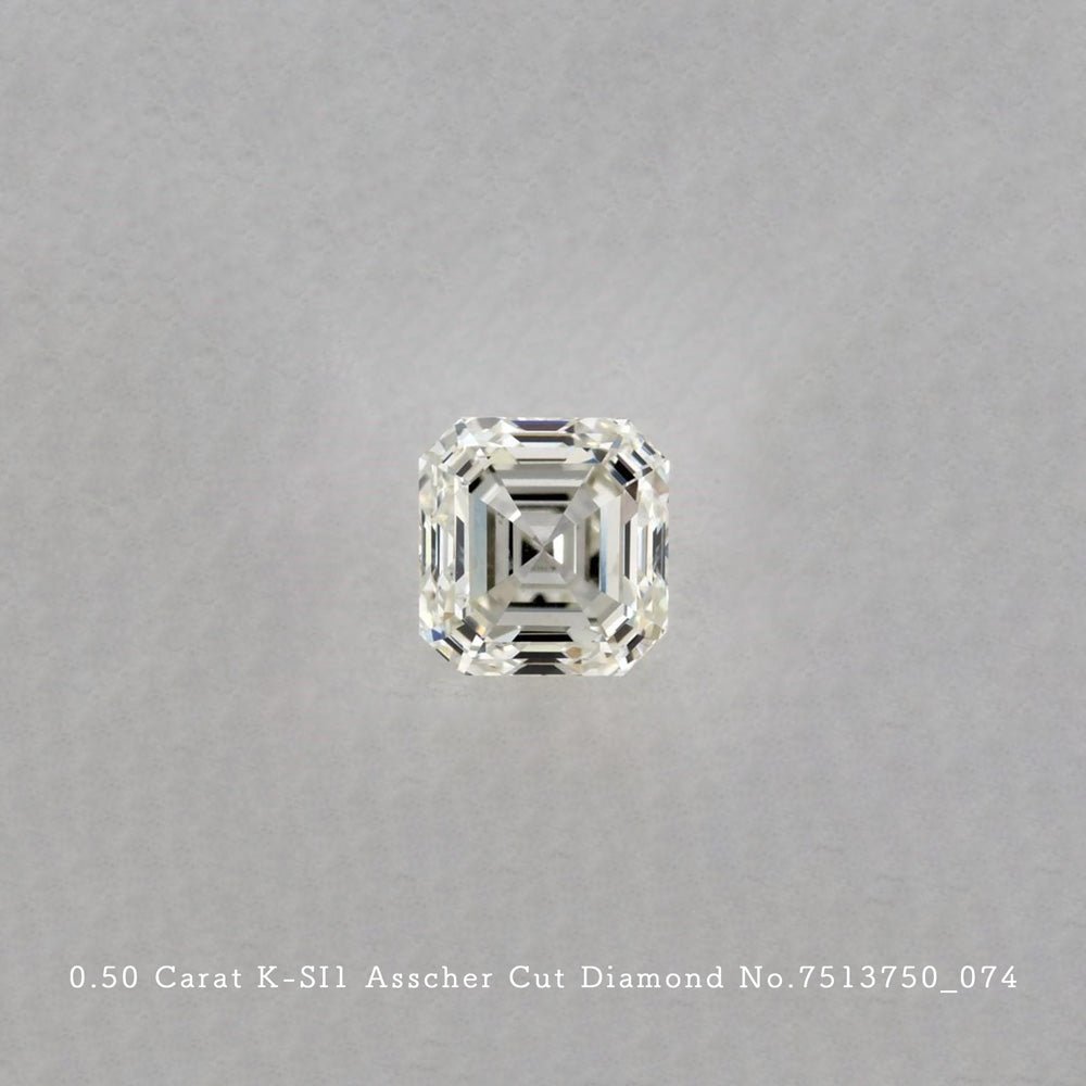 0.50 Carat K-SI1 Asscher Cut Diamond [7513750_074]