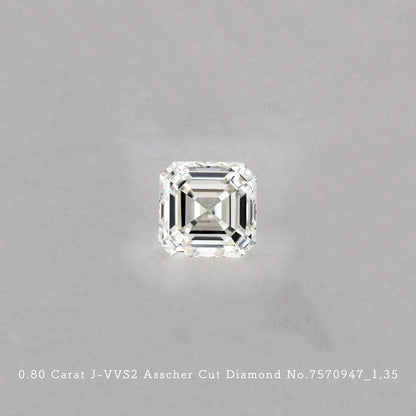 0.80 Carat J-VVS2 Asscher Cut Diamond [7570947_013]
