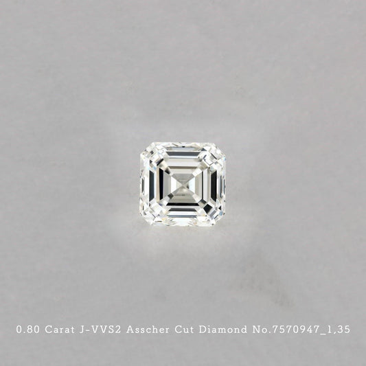 0.80 Carat J-VVS2 Asscher Cut Diamond [7570947_013]