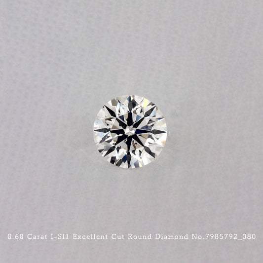 0.60 Carat I-SI1 Excellent Cut Round Diamond [7985792_080]
