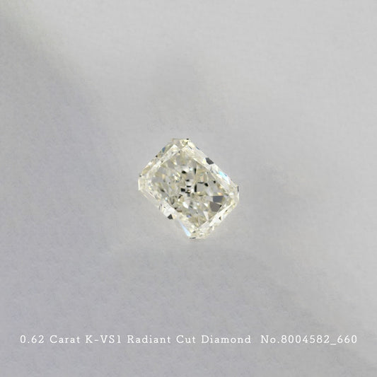 0.62 Carat K-VS1 Radiant Cut Diamond [8004582_066]