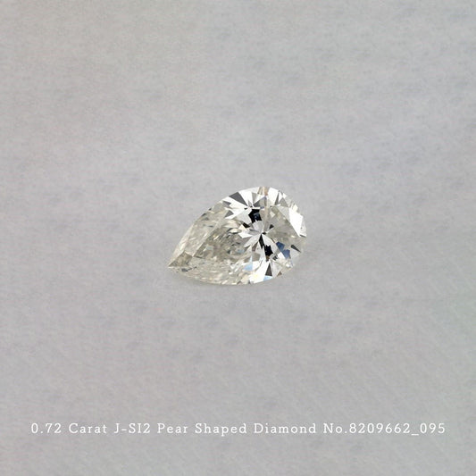0.72 Carat J-SI2 Pear Shaped Diamond [8209662_095]