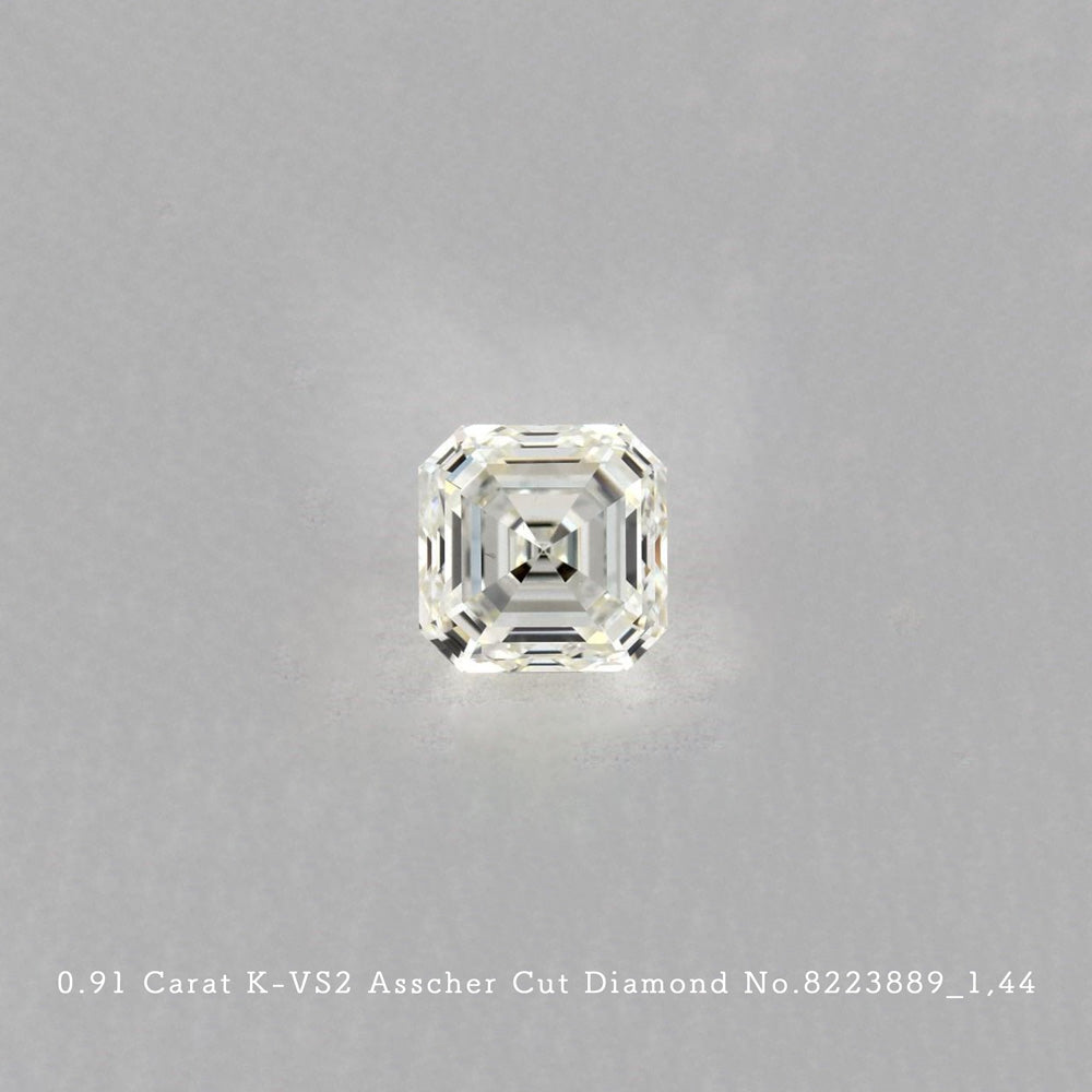 0.91 Carat K-VS2 Asscher Cut Diamond [8223889_014]