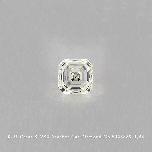 0.91 Carat K-VS2 Asscher Cut Diamond [8223889_014]