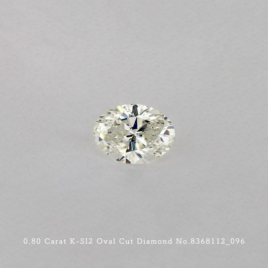 0.80 Carat K-SI2 Oval Cut Diamond [8368112_096]