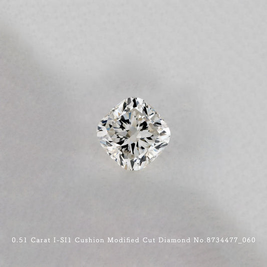 0.51 Carat I-SI1 Cushion Modified Cut Diamond [8734477_060]