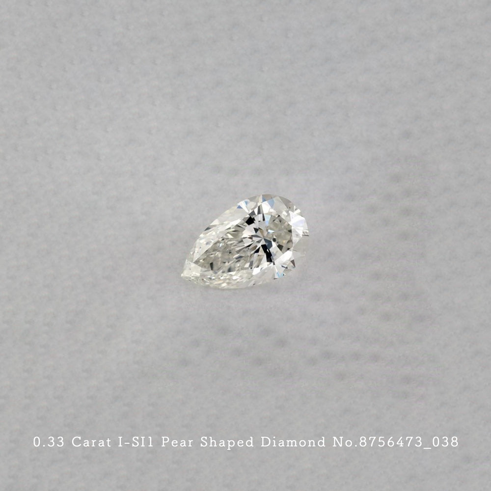 0.33 Carat I-SI1 Pear Shaped Diamond [8756473_038]