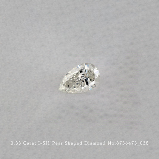 0.33 Carat I-SI1 Pear Shaped Diamond [8756473_038]