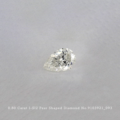 0.80 Carat I-SI2 Pear Shaped Diamond [9103921_093]