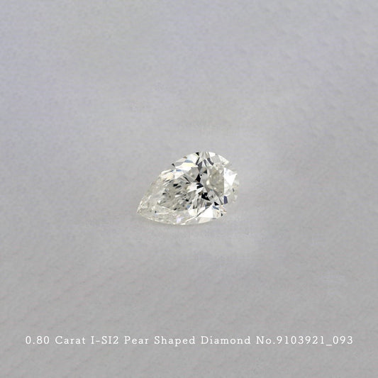 0.80 Carat I-SI2 Pear Shaped Diamond [9103921_093]