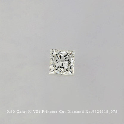 0.80 Carat K-VS1 Princess Cut Diamond [9624318_078]