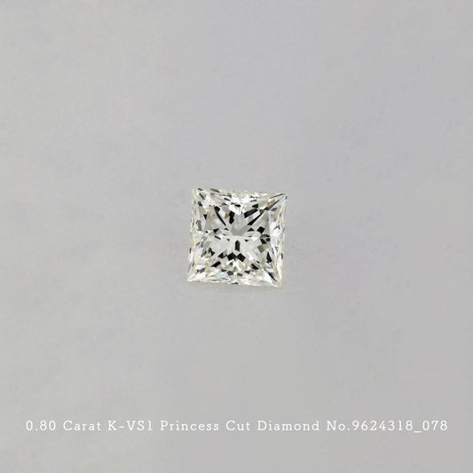 0.80 Carat K-VS1 Princess Cut Diamond [9624318_078]