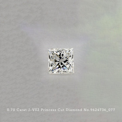 0.70 Carat J-VS2 Princess Cut Diamond [9624736_077]
