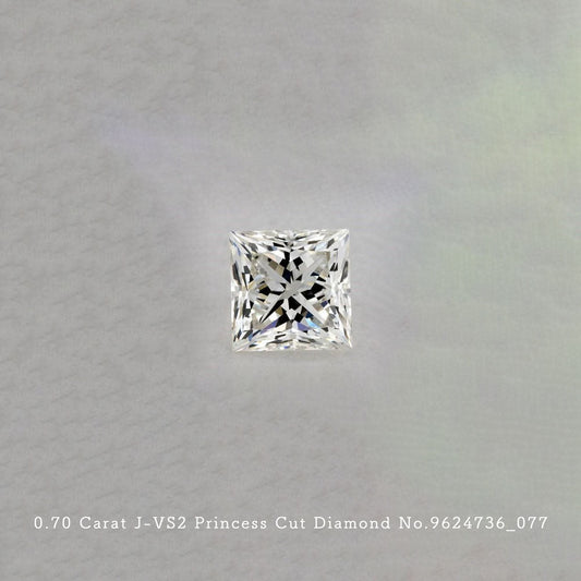 0.70 Carat J-VS2 Princess Cut Diamond [9624736_077]