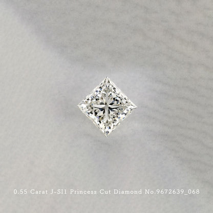 0.55 Carat J-SI1 Princess Cut Diamond [9672639_068]