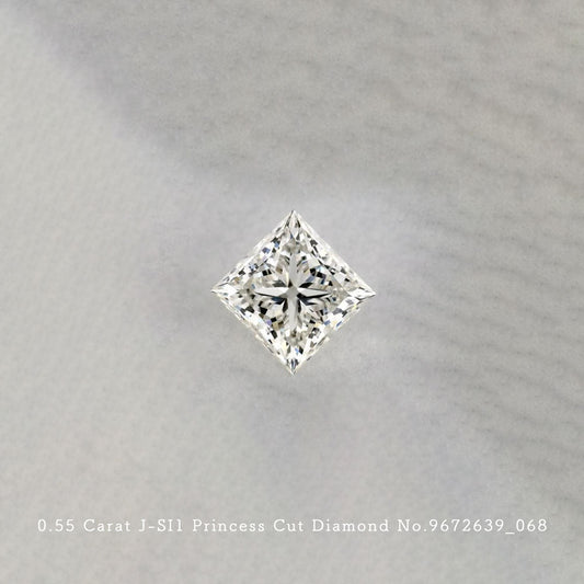 0.55 Carat J-SI1 Princess Cut Diamond [9672639_068]