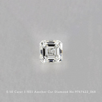 0.50 Carat I-VS1 Asscher Cut Diamond [9767422_068]