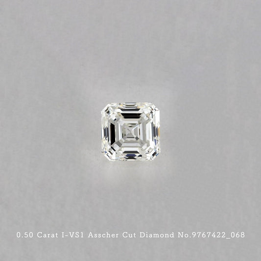 0.50 Carat I-VS1 Asscher Cut Diamond [9767422_068]