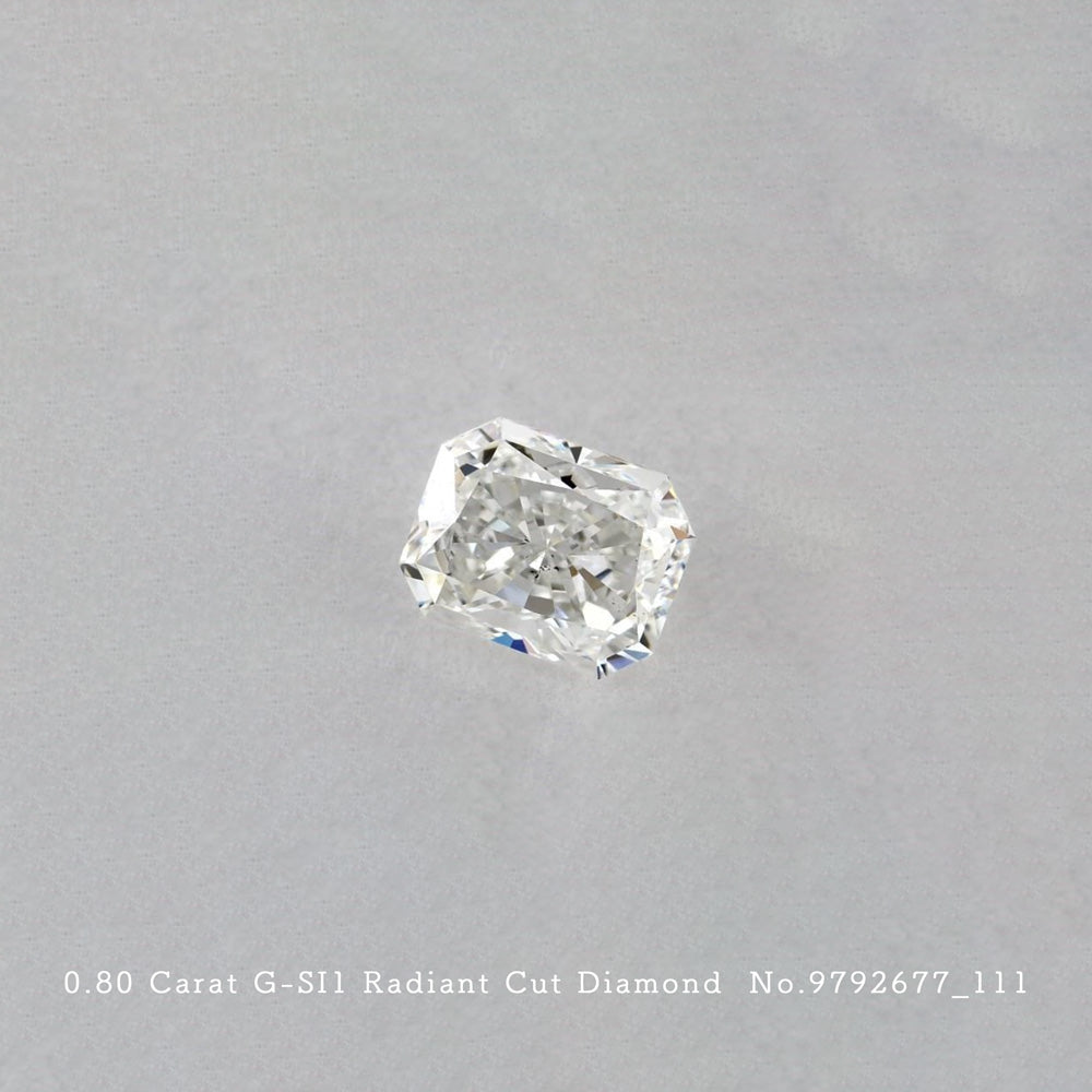0.80 Carat G-SI1 Radiant Cut Diamond [9792677_011]