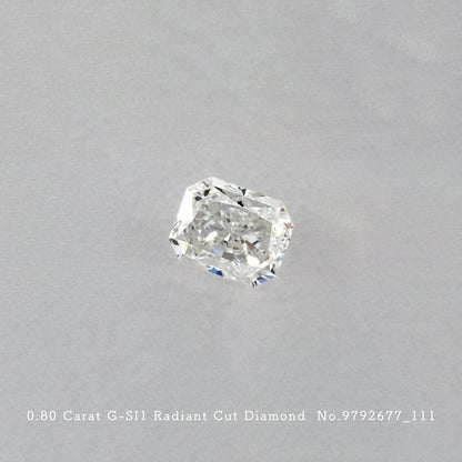0.80 Carat G-SI1 Radiant Cut Diamond [9792677_011]