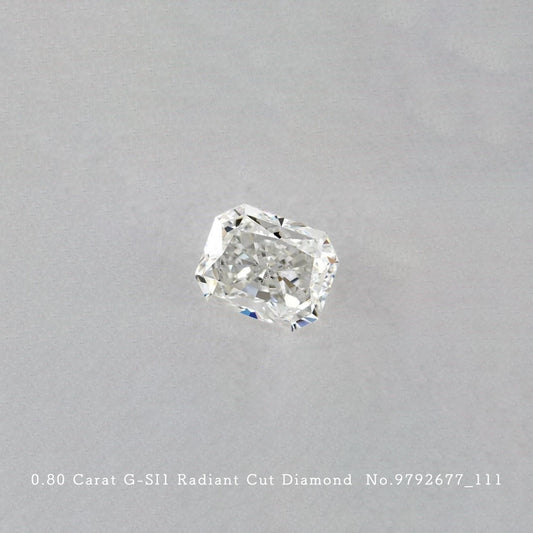 0.80 Carat G-SI1 Radiant Cut Diamond [9792677_011]