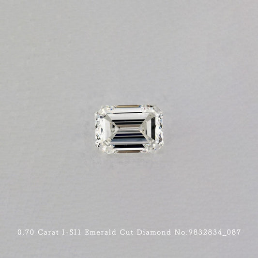 0.70 Carat I-SI1 Emerald Cut Diamond [9832834_087]